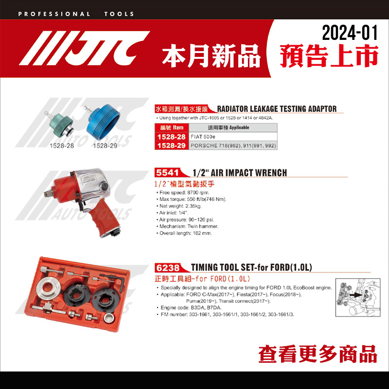 2024-01月 新品上市預告
